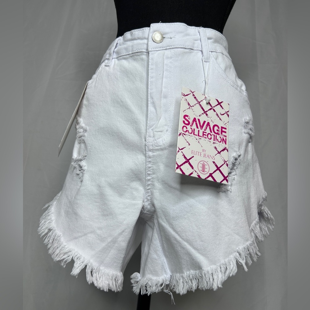 High Rise Jean Shorts